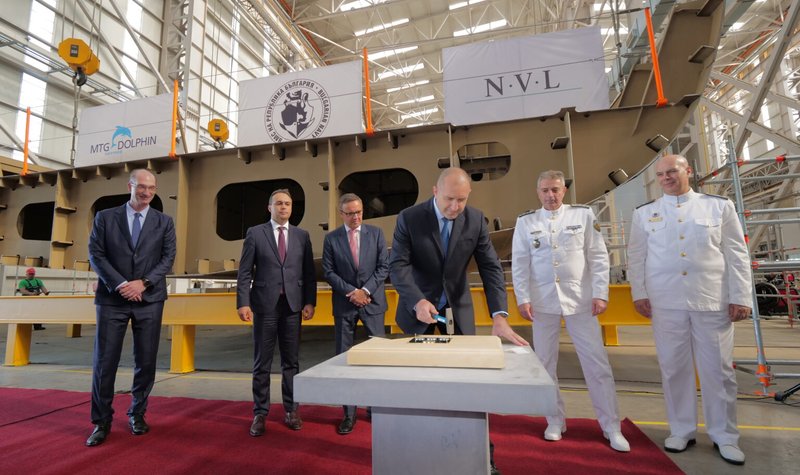 Keel laid for first Bulgarian Navy MMPV at MTG Dolphin