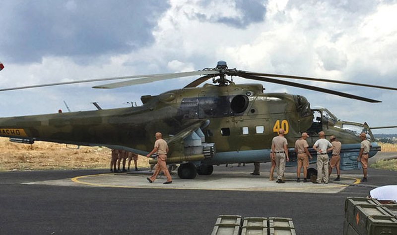 Russia moves rotary from Syrian airbase