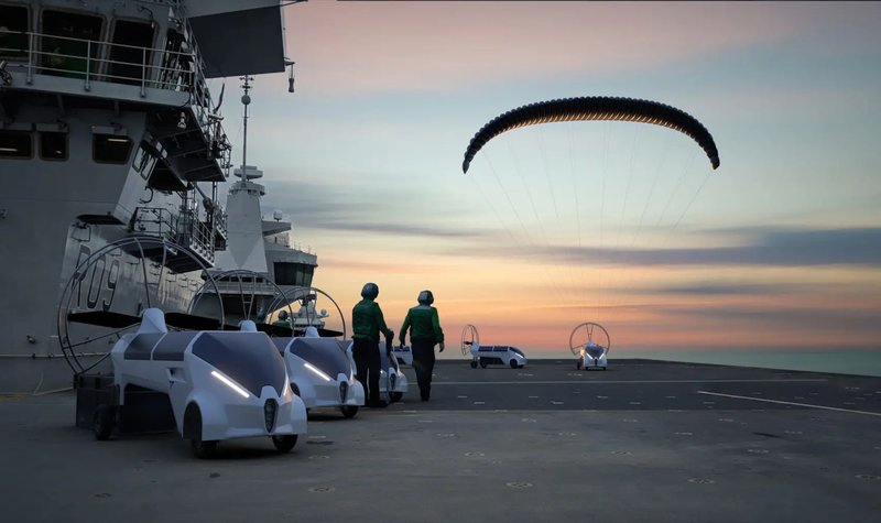 Royal Navy selects Animal Dynamics parafoil UAV for second phase of Heavy Lift challenge