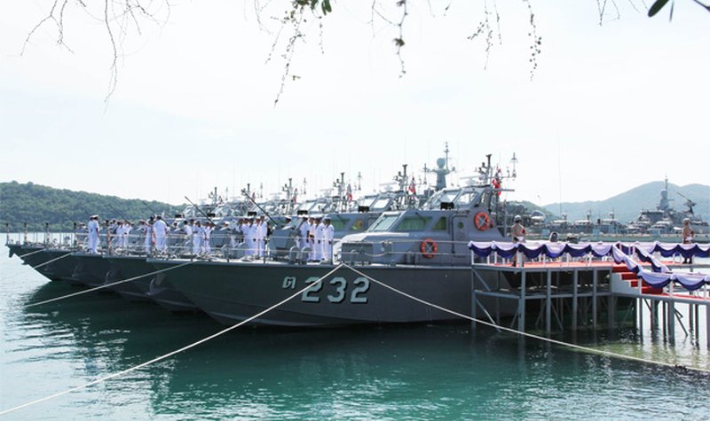 Thai navy commissions six patrol boats