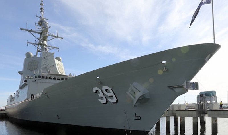 NUSHIP Hobart crew trains on Aegis with US