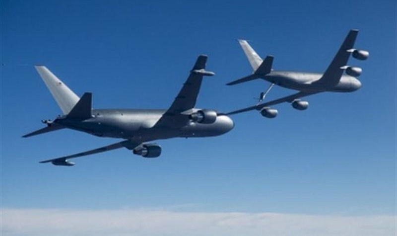 KC-135s support KC-46A testing missions