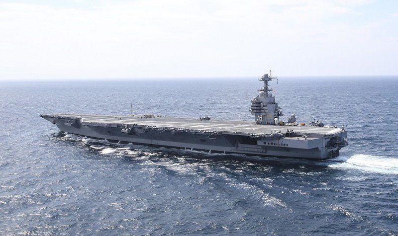 US lawmaker monitoring elevator woes on new aircraft carrier
