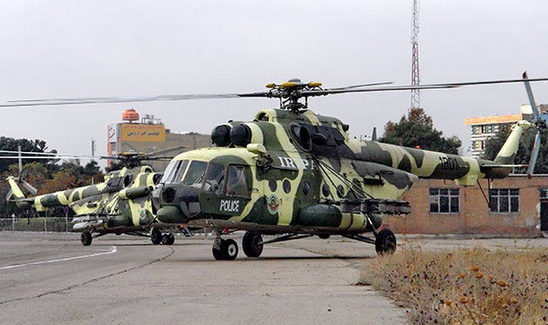 Iran brings in rotary firepower