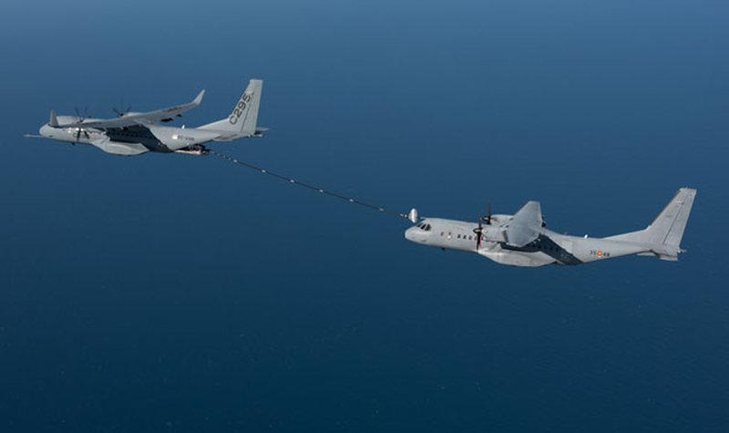 C295W in aerial refuel testing