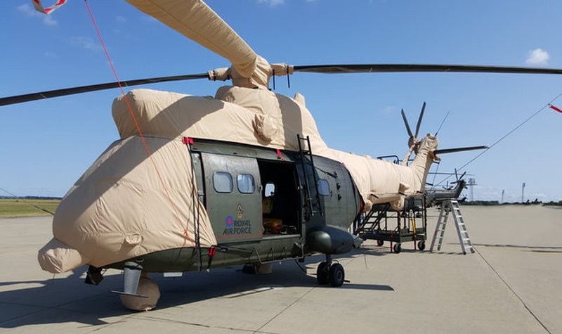 Puma helicopters get protective covers