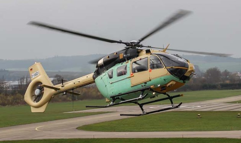 EC645 T2 Light Utility Helicopter takes flight 
