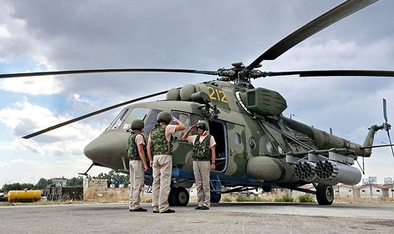 Mi-8 likely brought down by machine gun fire