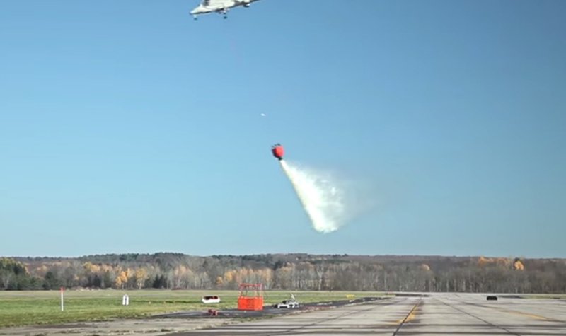 K-MAX douses its first fire