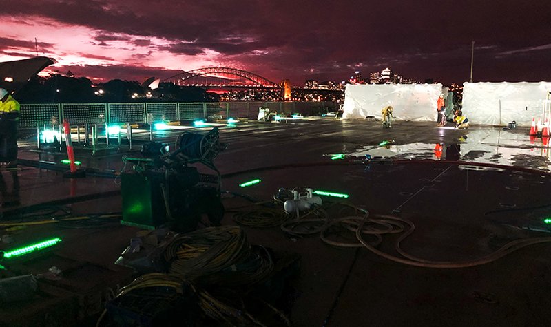 ​HMAS Choules gains visual landing aid