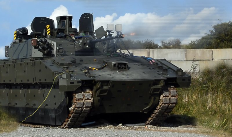 AJAX turret in manned live fire testing