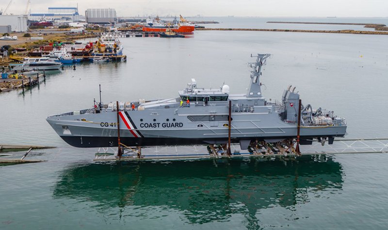 Austal launches first Cape-class patrol vessel for Trinidad and Tobago
