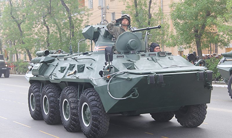Russian marines receive new BTR-82A APCs