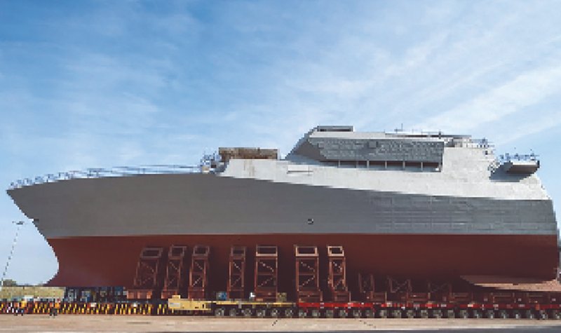 BAE Systems rolls out bow for first Type 26 frigate