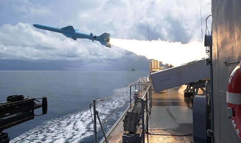 Thai navy performs first C-802A test firing