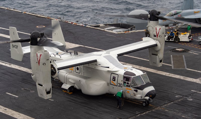 CMV-22B Ospreys deploy to Indo-Pacific