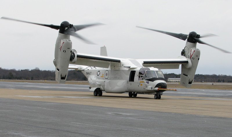 First CMV-22B arrives at NAS Patuxent River