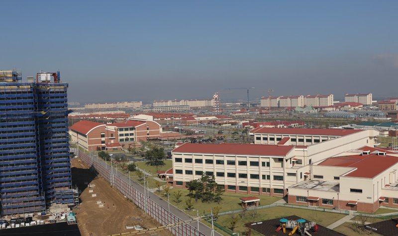 Largest US overseas base nears completion