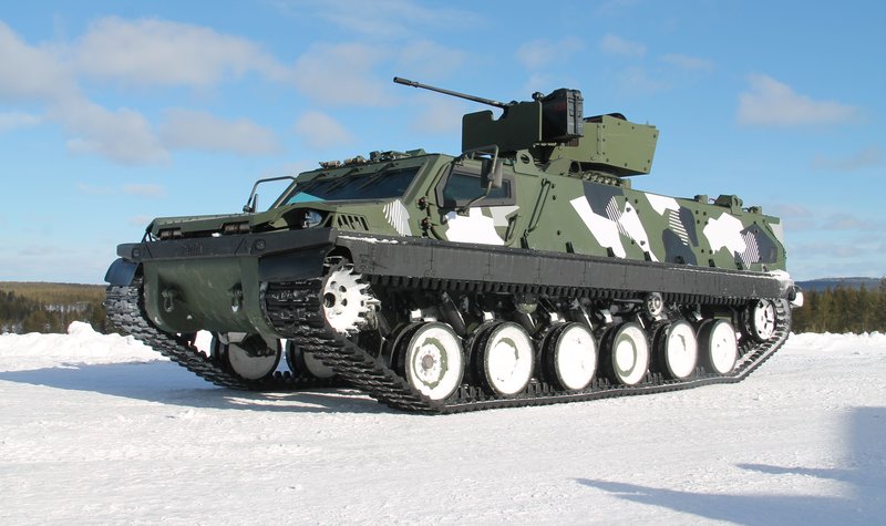 FAMOUS all-terrain vehicle demonstrated with 20mm cannon