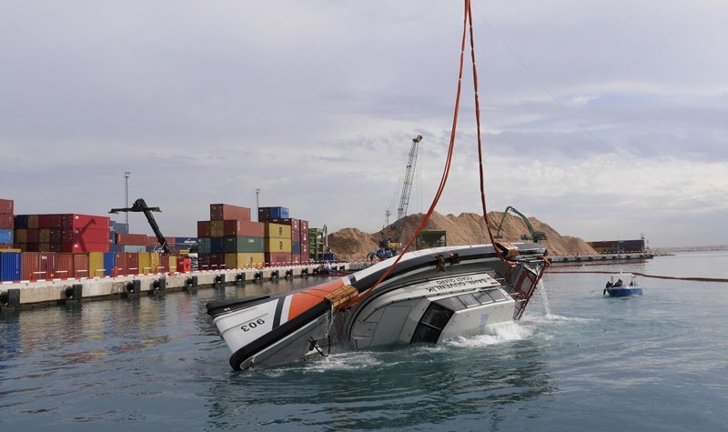 Damen SAR vessel completes capsize test