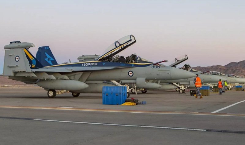 Australia warplane catches fire during US training