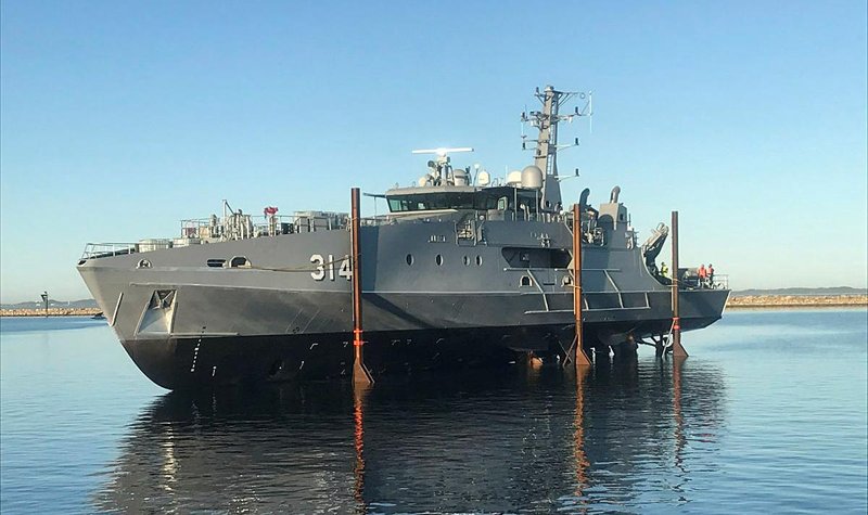 Austal launches first-of-class patrol boat for Australia