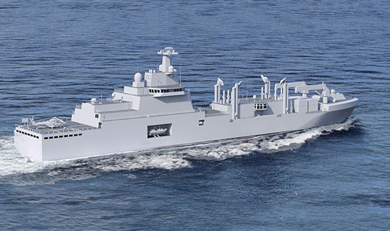 Italian shipyard lays forward keel for first French BRF vessel