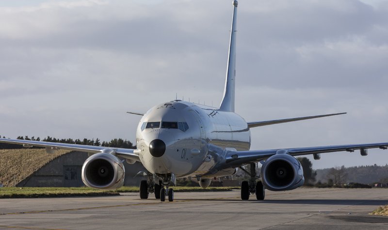 First RAF P-8 Poseidon arrives in country
