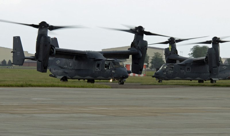 First USAF Ospreys arrive in UK