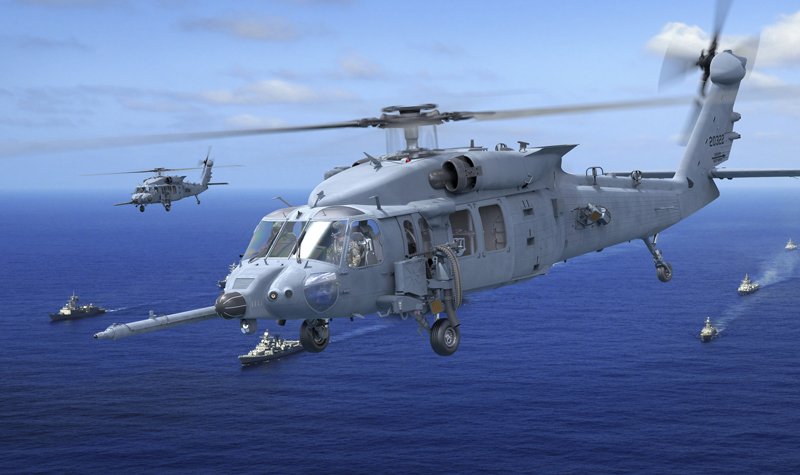 HH-60W training systems assembly underway