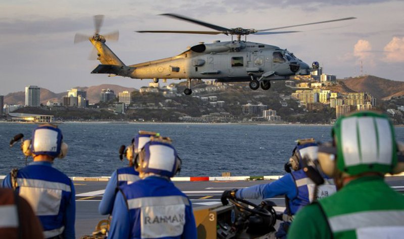 High-tempo ops on HMAS Adelaide
