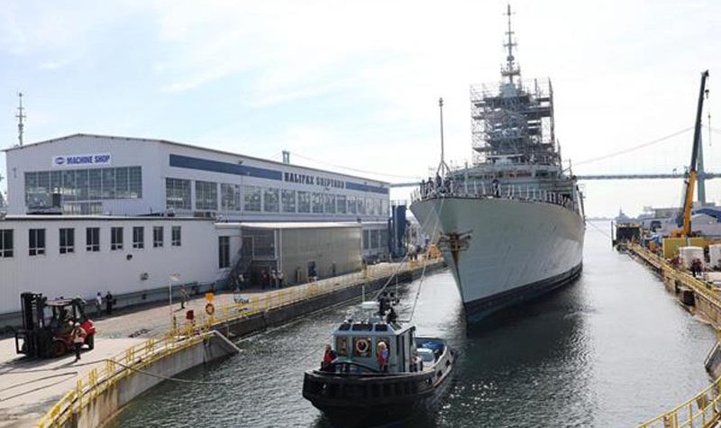 HMCS Montreal docks for work period