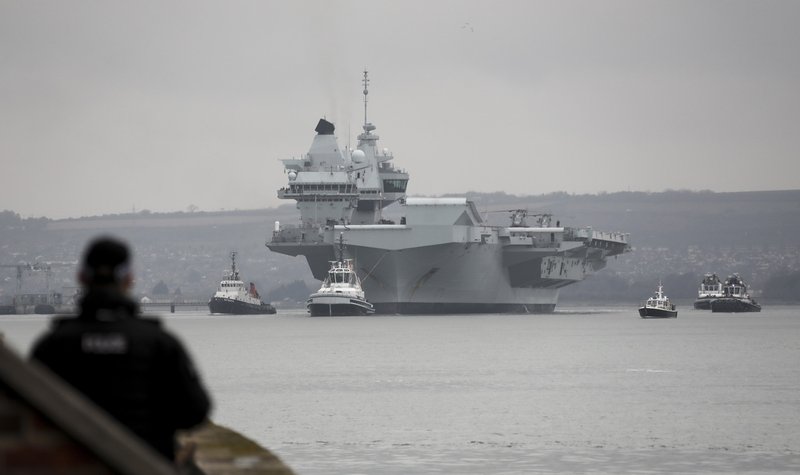 HMS Queen Elizabeth begins operational sea training