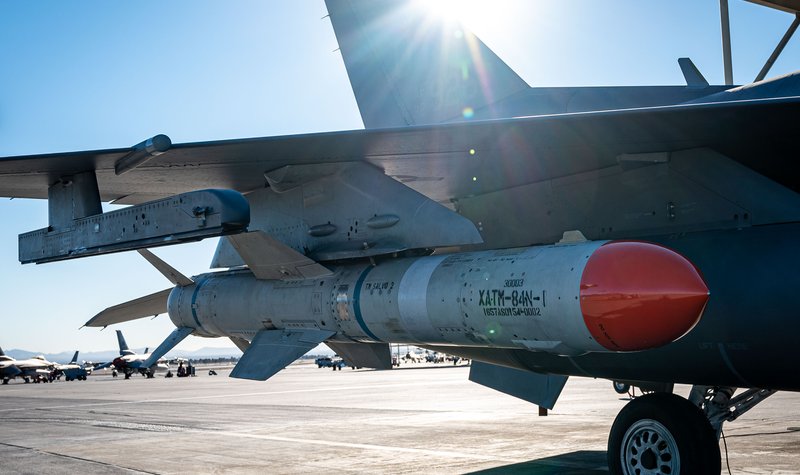 USAF tests Harpoon missile integration on F-16 aircraft