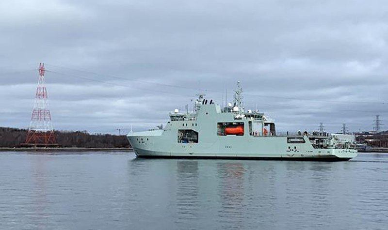 Canada's first AOPS begins builders' sea trials