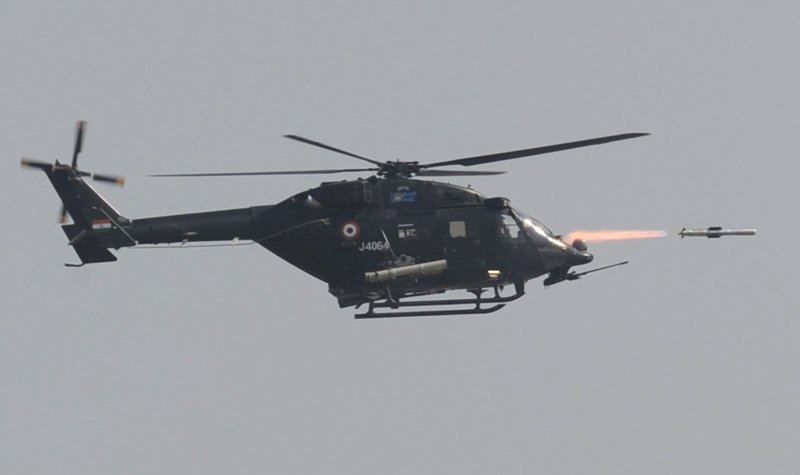 India tests Dhruvastra helicopter missile