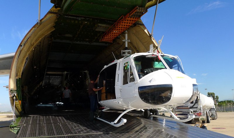 Huey IIs arrive in Lebanon
