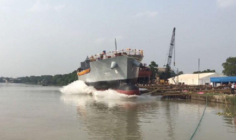 Indian Navy’s fuel barge launched