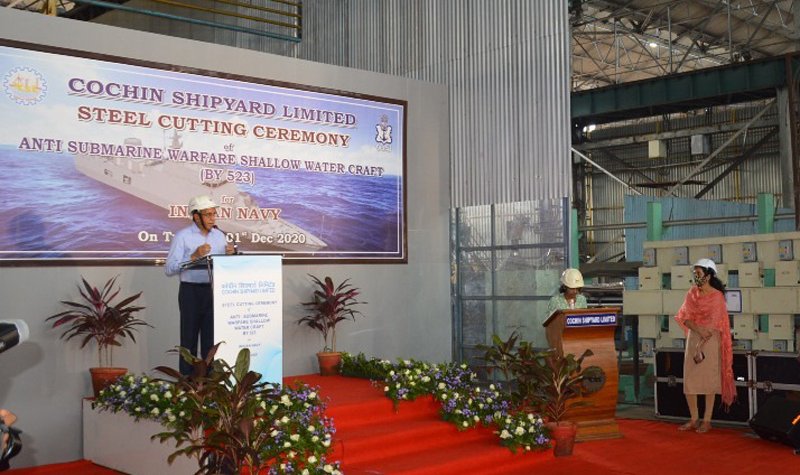 Indian ASW corvette programme cuts first steel
