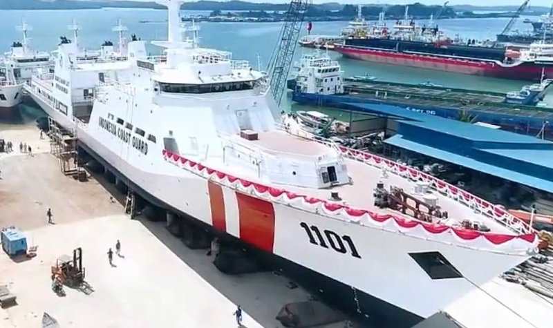 Indonesia launches coast guard’s largest OPV