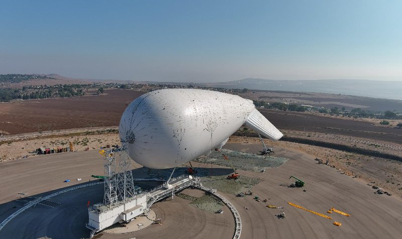 Israel inflates one of the world’s largest aerostats