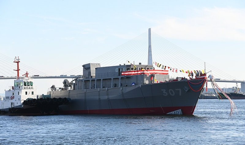 New mine countermeasures vessel enters service in Japan