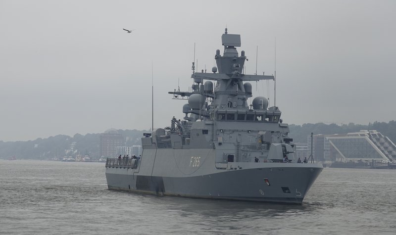 North Sea trials start for K130 corvette Köln