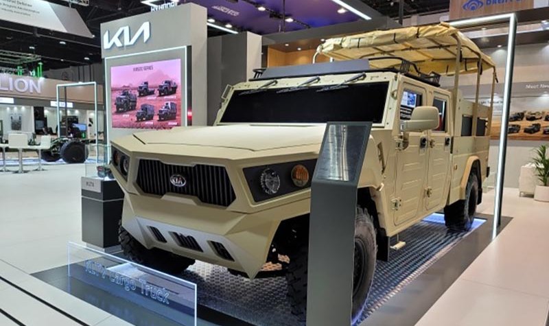 IDEX 2021: Kia exhibits modular Light Tactical Cargo Truck