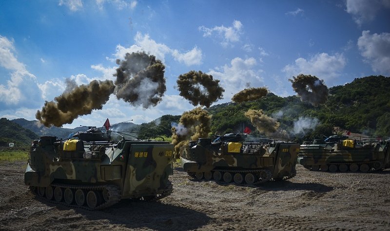 South Korea, US resume suspended joint marine drills