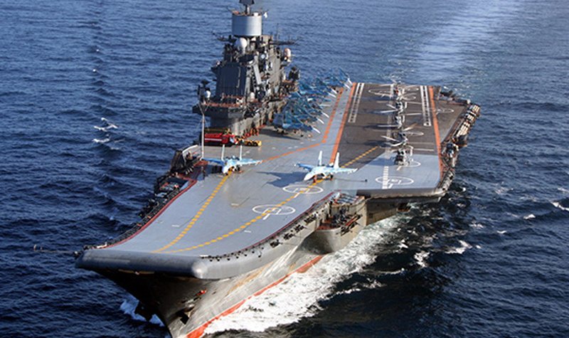 Russia's only aircraft carrier damaged as floating dock sinks