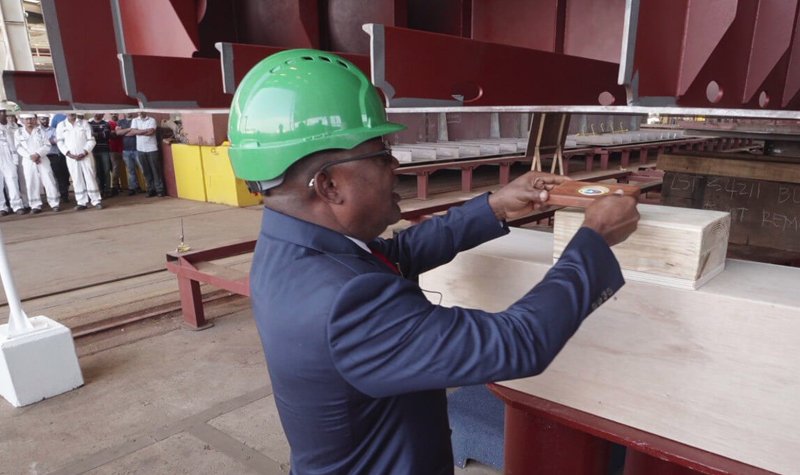 Damen begins LST 100 build for Nigerian Navy