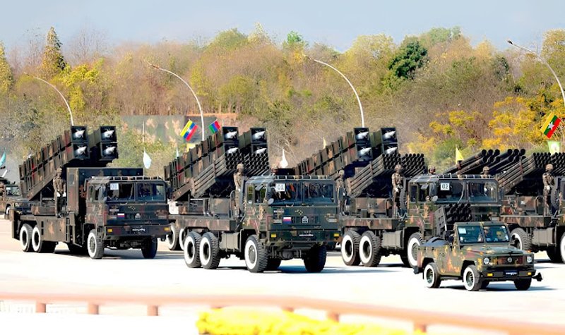 Myanmar unveils new indigenous military vehicles at Independence Day parade