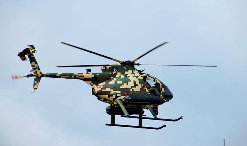 Malaysian Army tests its MD 530G helicopters