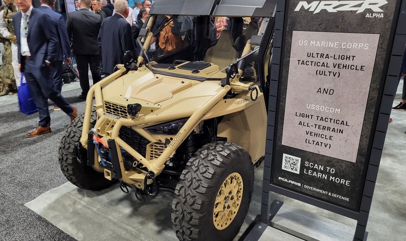 AUSA 2022: Polaris showcases MRZR Alpha with fully enclosed cab